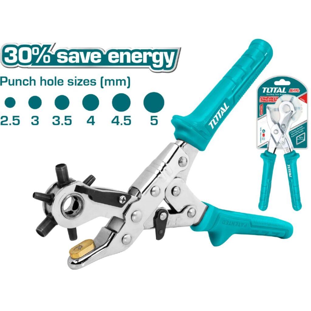 PERFORADORA DE CUERO 2.5/3/3.5/4/4.5/5MM – THT33526