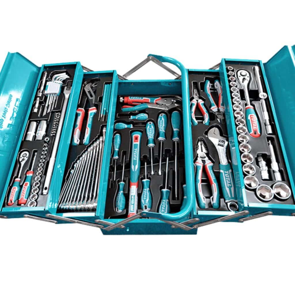 SET DE HERRAMIENTAS Y RACHET MANUALES 108PIEZAS – THTCS121081