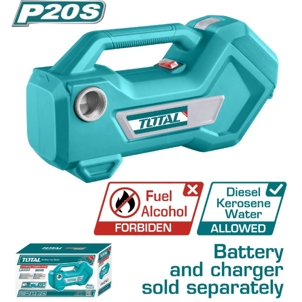 BOMBA DE AGUA  DE TRANSFERENCIA LI-ION 20V 3/4″ 4500RPM 48L/MIN  – TTPLI2001