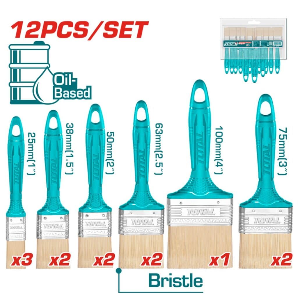 SET DE  BROCHAS TOTAL – THT84501201 – 12PCS