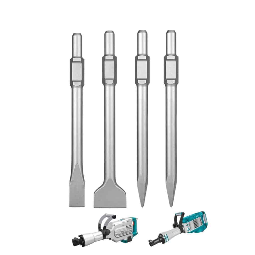 CINCEL PUNTA Y PLANA SDS HEX HEXAGONALES 4PCS MALETA ALUMINIO – TAC0304375