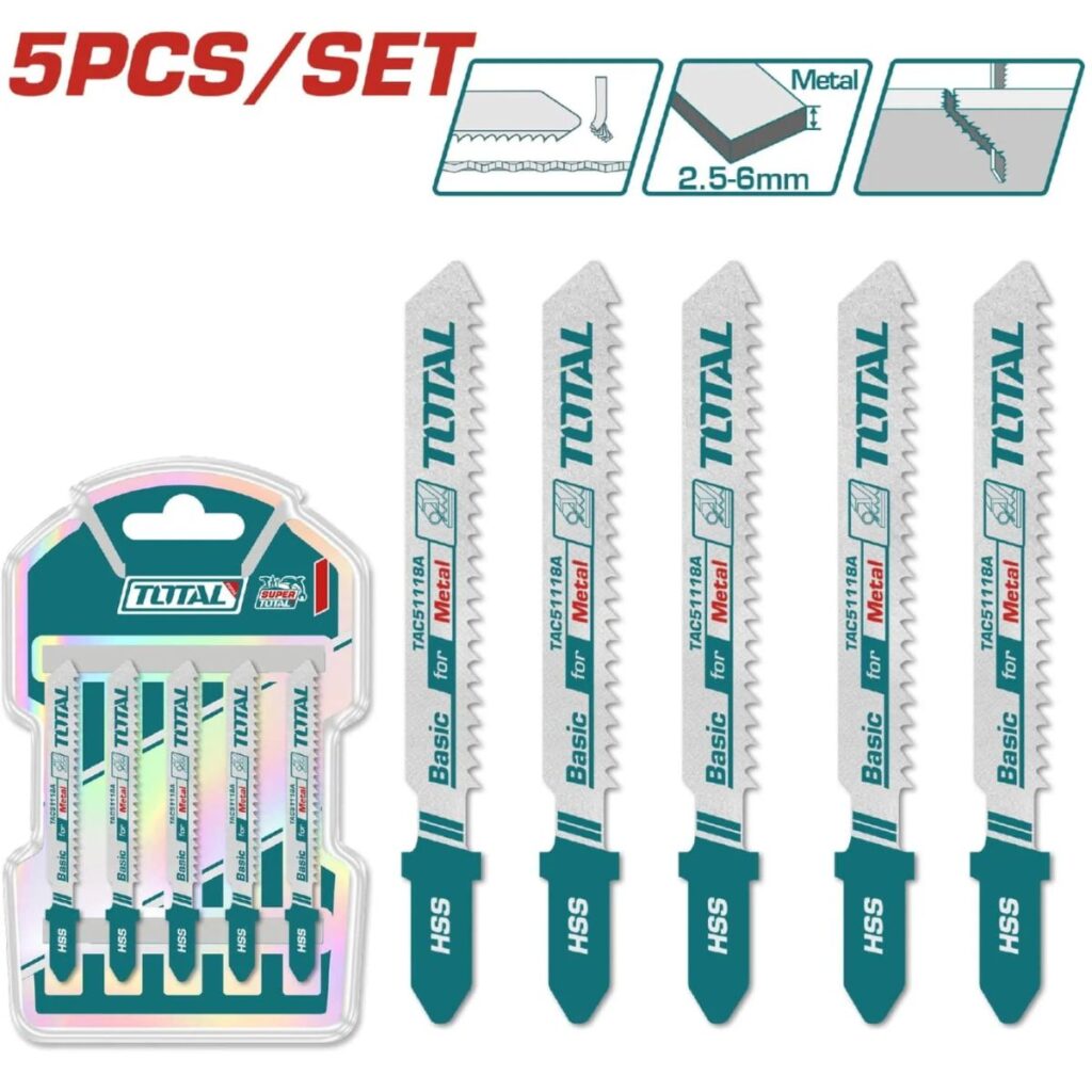 HOJA DE SIERRA PARA CALAR P/METAL 50MM 5PCS – TAC51118A