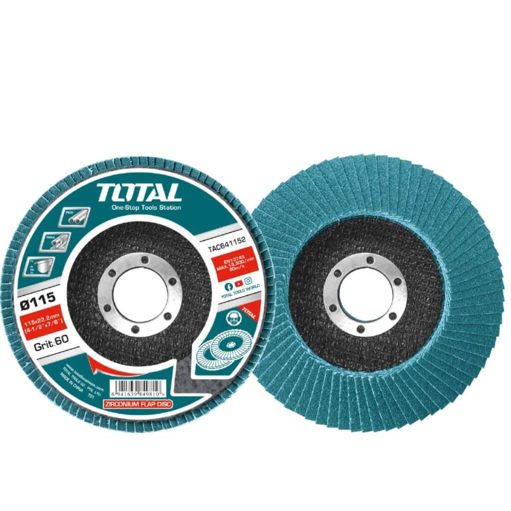 DISCO FLAP ZIRCONIO 4.5″ 115X22MM P60 – TAC641152