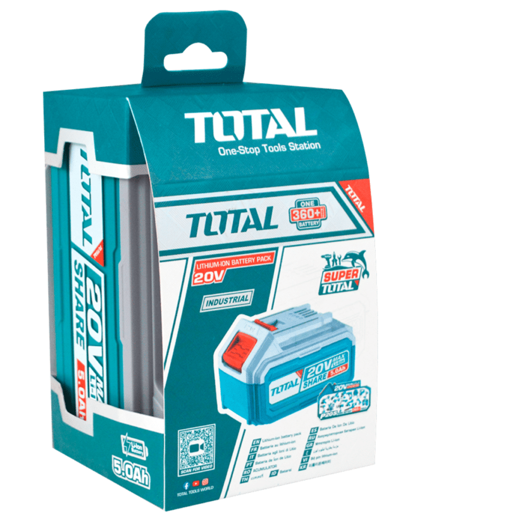 BATERIA LI-ION 20V 5.0AH CON INDICADOR LED INDUSTRIAL TOTAL- TFBLI20531