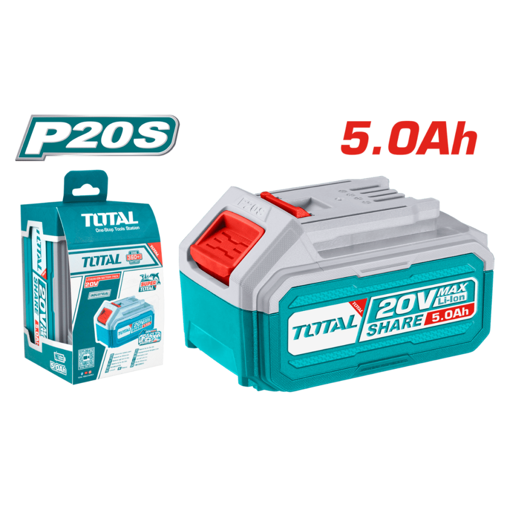 BATERIA LI-ION 20V 5.0AH CON INDICADOR LED INDUSTRIAL TOTAL- TFBLI20531