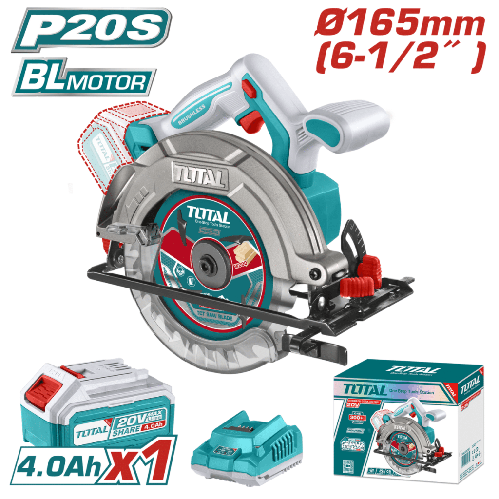 SIERRA CIRCULAR 6 1/2″  LI-ION 20V 5200RPM 165MMBL 1X4.0AH – TSLI16521