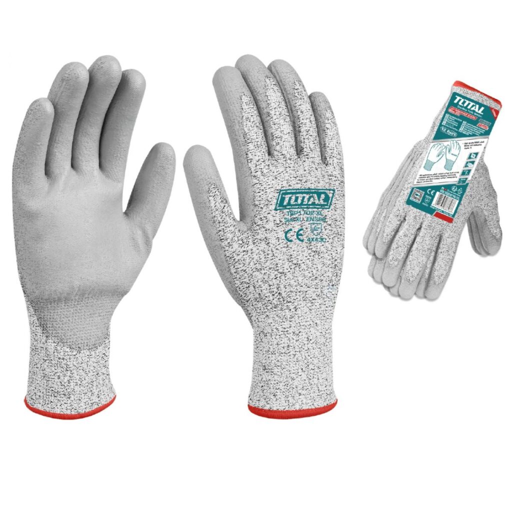 GUANTE DE TRABAJO TOTAL ANTICORETE XL – TSP1702-XL