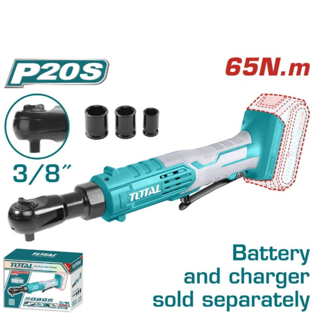 TRINQUETE LI-ION 20V 65NM 3/8′» 250RPM TOTAL – TDRLI2060151