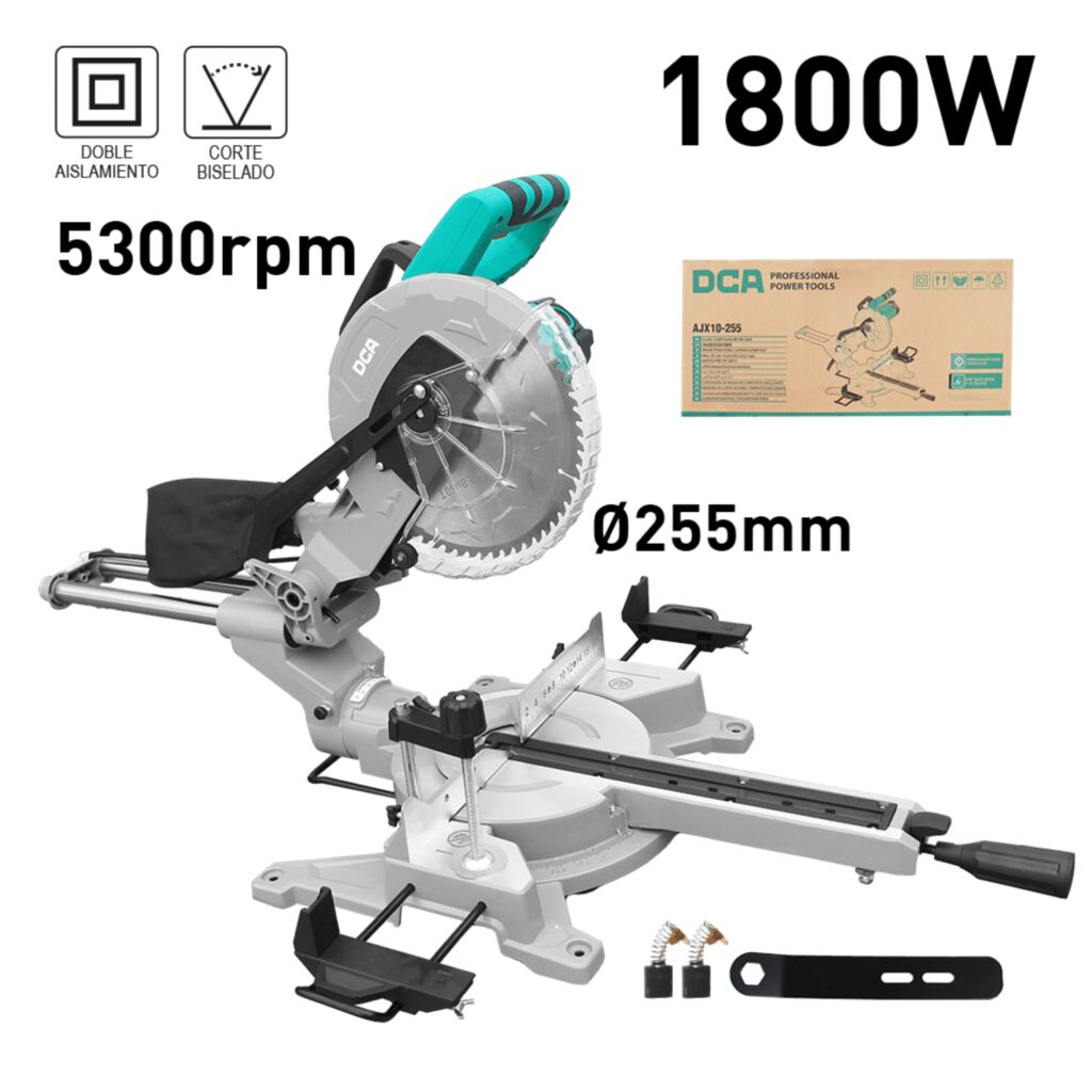 INGLETADORA TELESCOPICA 10″ 1800W 255MM 5300RPM – AJX10-255