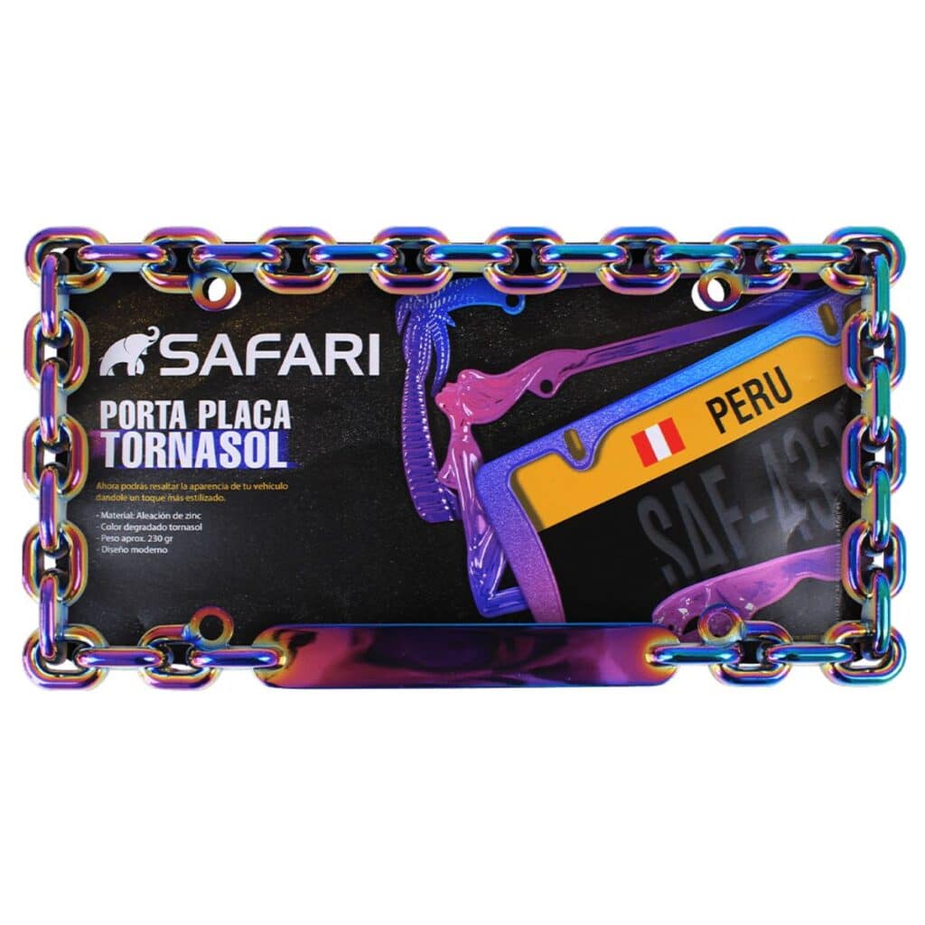 PORTA PLACA SAFARI – H69010 – TORNASOLADA CADENA