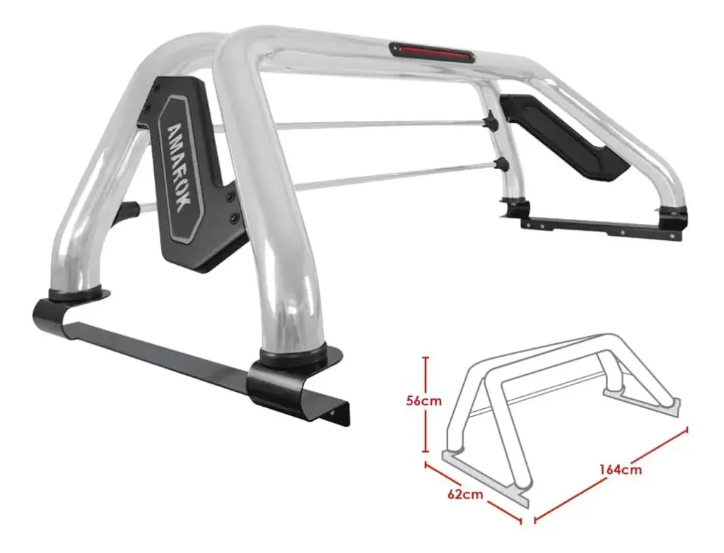 ANTIVUELCO DE ACERO C/LED LATERAL VW AMAROK 1RA GEN 2011-ON – PF-Z67