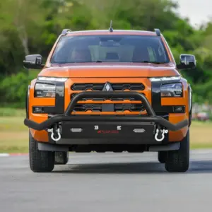 DEFENSA R2 NEGRO LEDX2 PARA TRITON L200 5TA GENERACION 2019 EN ADELANTE - S1-FB10B-S61