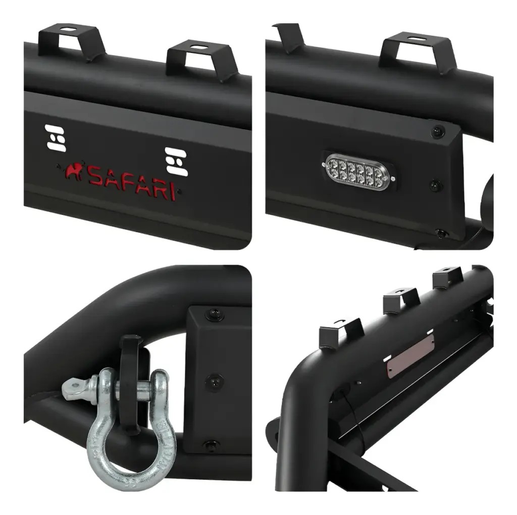 DEFENSA R2 NEGRO LEDX2 PARA TRITON L200 5TA GENERACION 2019 EN ADELANTE – S1-FB10B-S61