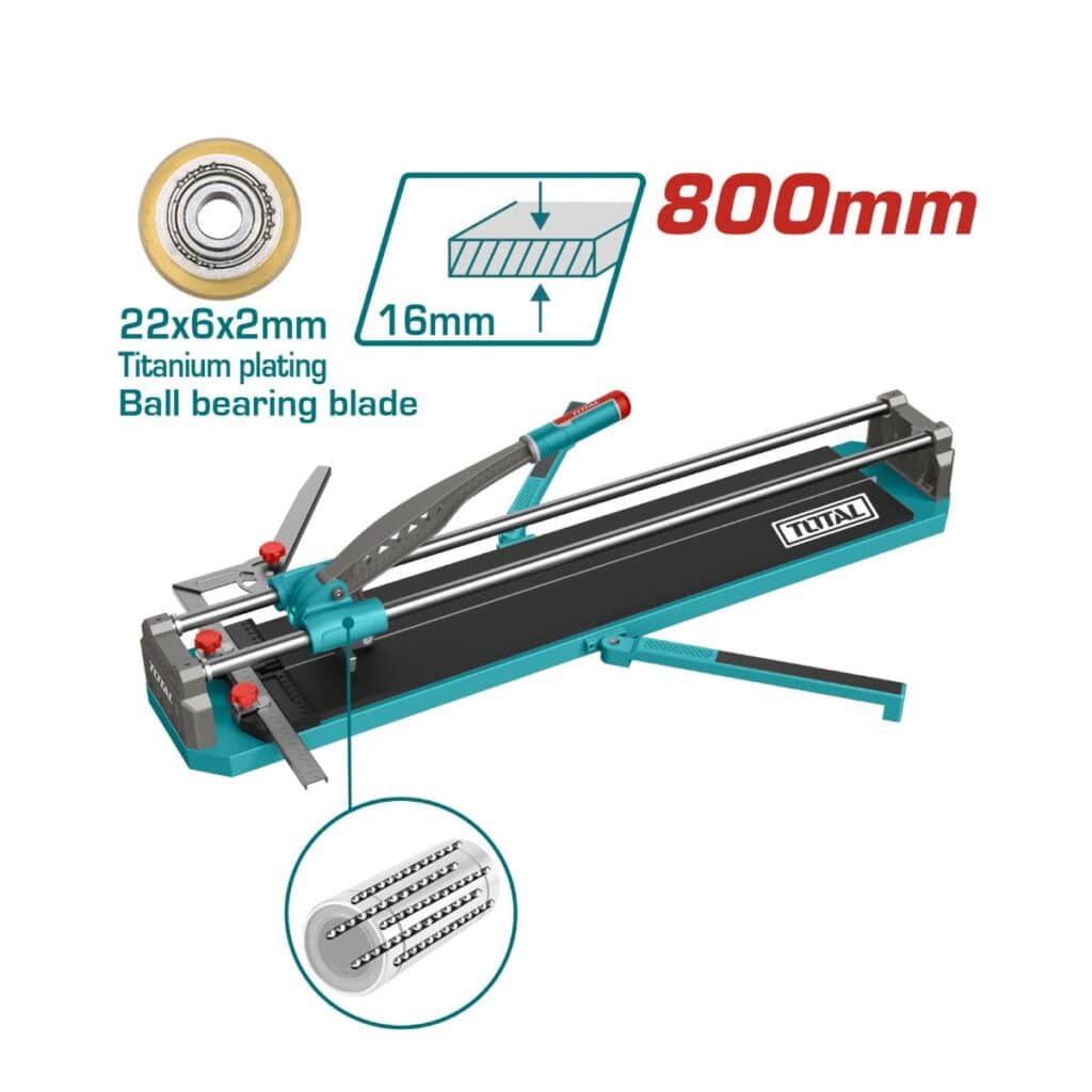 CORTA MAYOLICA 32″ 80CM BASE 1015X200MM HOJA 22X6X2MM CON MALETIN INDUSTRIAL – THT578002