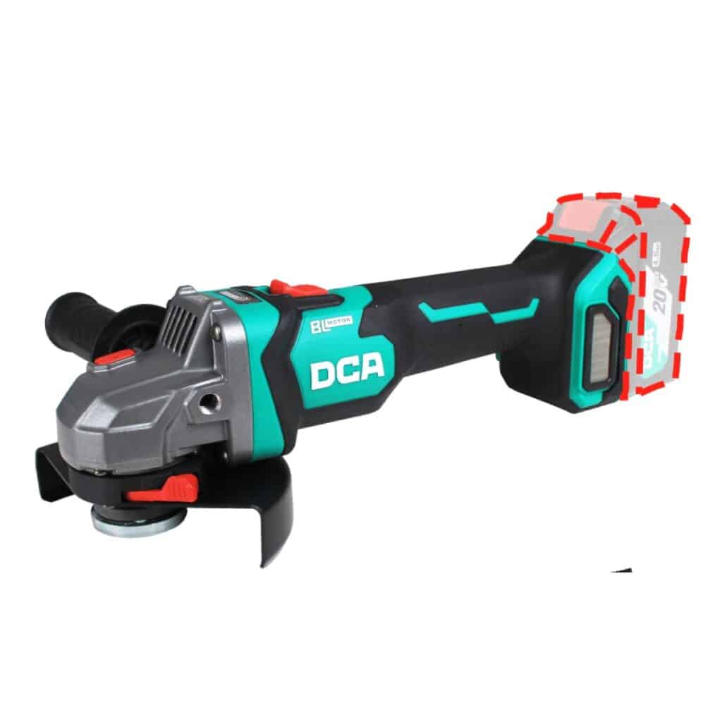 AMOLADORA 5″ 20V BRUSHLESS M14 9000/MIN 2X4.0AH MALETIN DCA – ADSM04-125EM