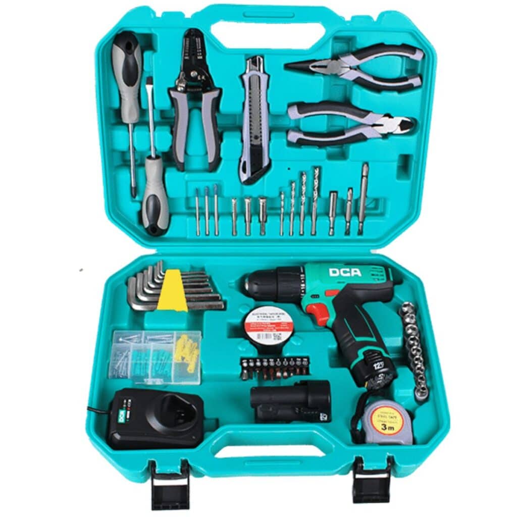 SET TALADRO PERCUTOR 12V 2.0AH + ACC 50PCS – ADJZ1202iTS