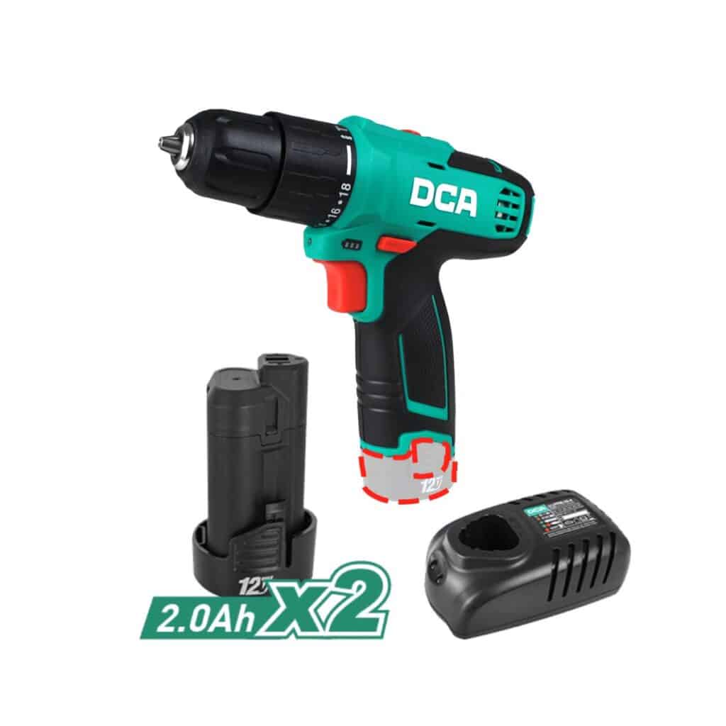 SET TALADRO PERCUTOR 12V 2.0AH + ACC 50PCS – ADJZ1202iTS