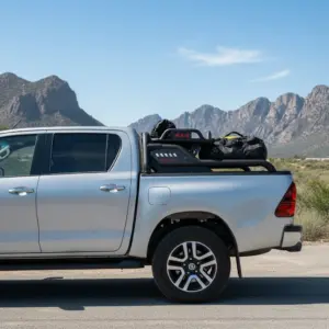 ANTIVUELCO T2 CON PARRILLA PARA HILUX REVO 8VA GENERCION 2016 EN ADELANTE - S1-RB02B.1-S56