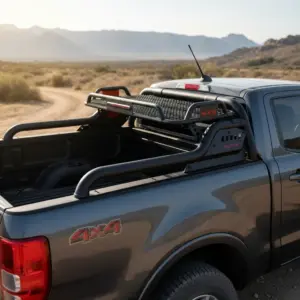 ANTIVUELCO T2 CON PARRILLA FORD RANGER 4TA GENERACION 2020 EN ADELANTE - S1-RB02B.1-S75