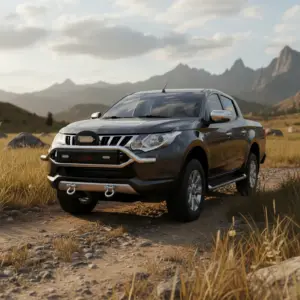 DEFENSA S1 CROMADO LEDX2 PARA TRITON L200 5TA GENERACION 2019 EN ADELANTE - S2-FB10L-S61