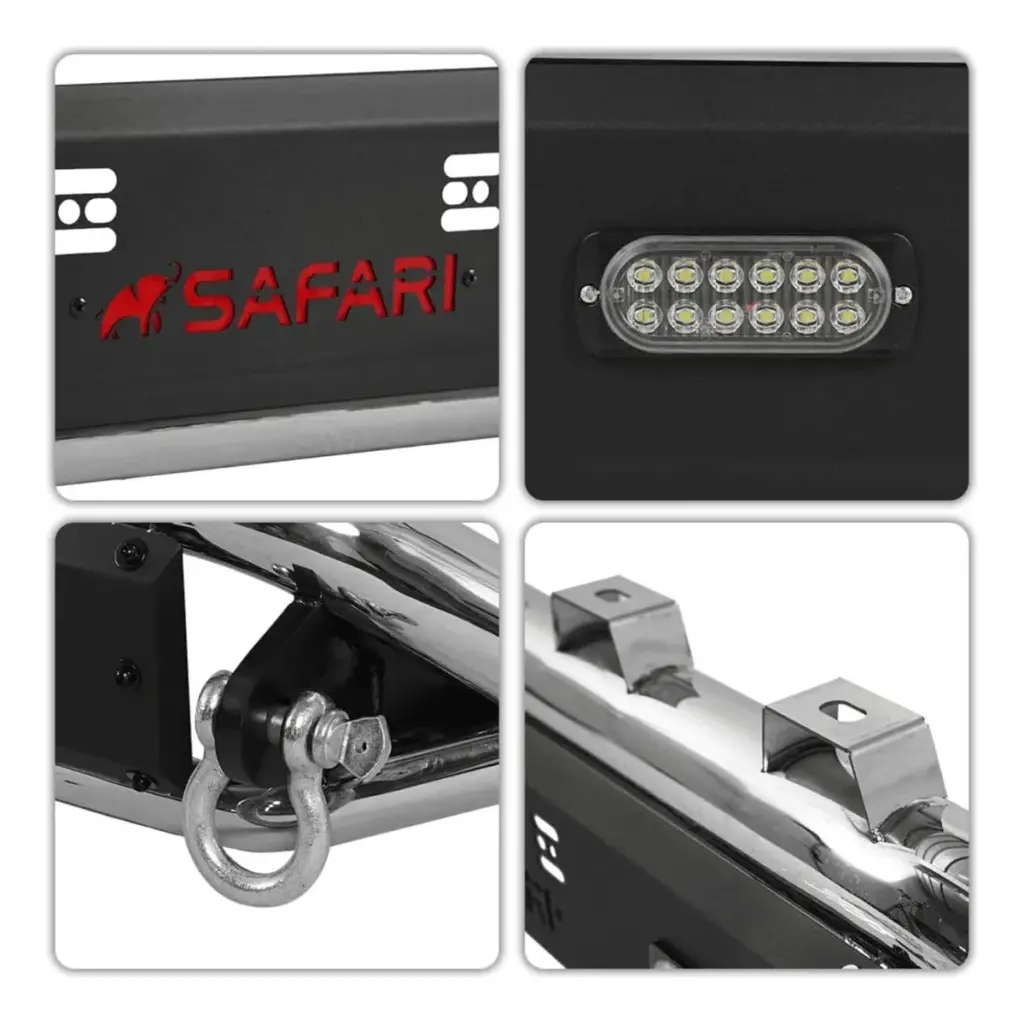 DEFENSA S1 CROMADO LEDX2  PARA AMAROK 2011-ON – S2-FB10L-S67