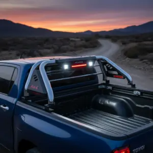 ANTIVUELCO R1 CON LUZ DE FRENO Y TRABAJO PARA HILUX REVO 8VA GENERACION 2016 EN ADELANTE - S2-RB05L-S56