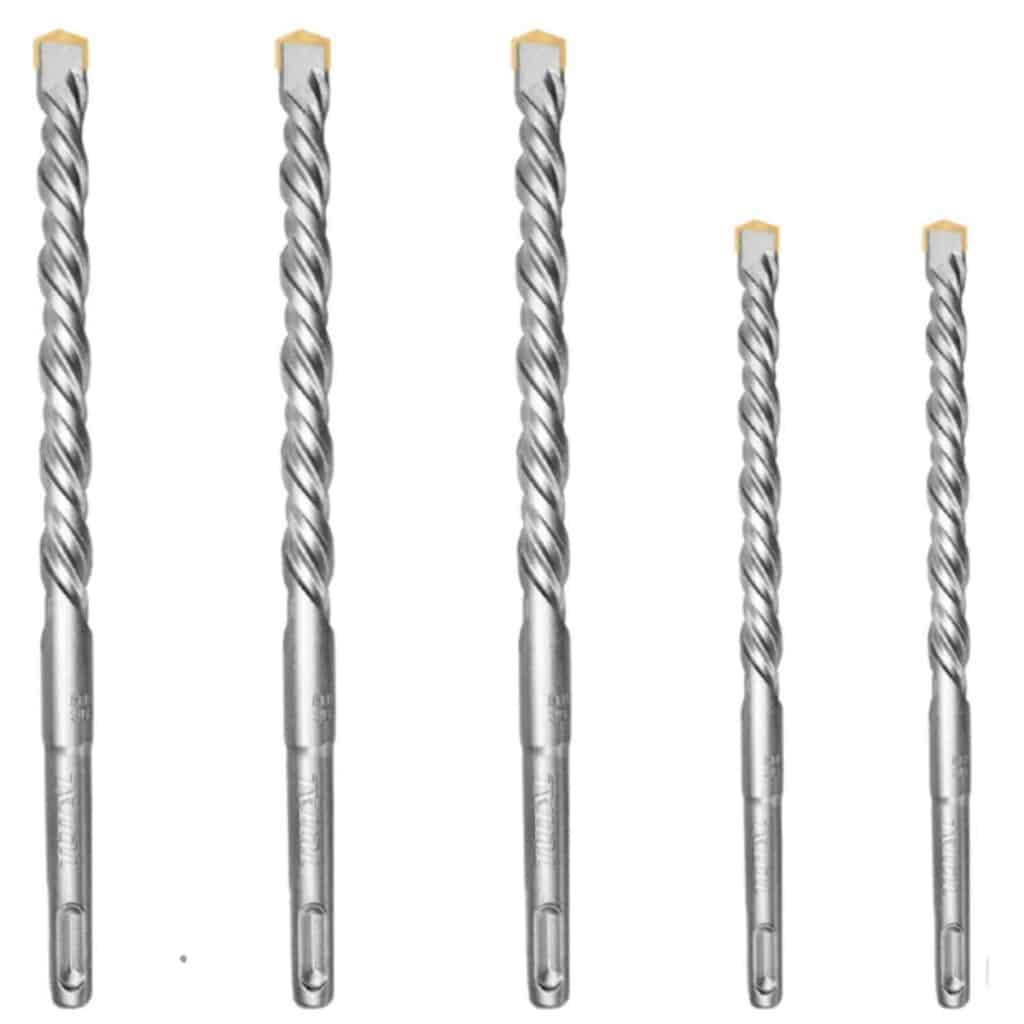 BROCA SDS PLUS SET 5PCS ESTUCHE PLASTICO TOTAL – TAC190501