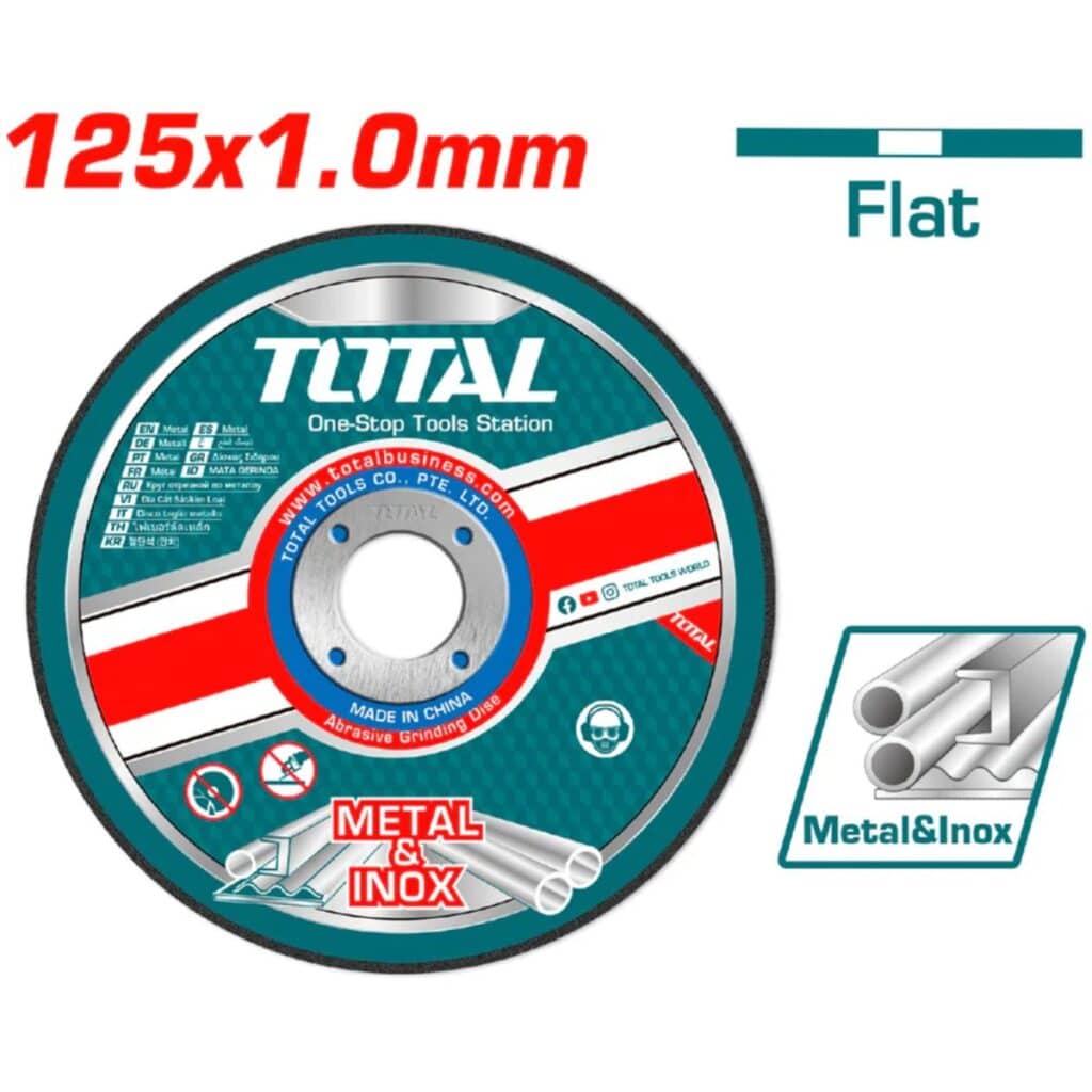 DISCO ABRASIVO/CORTE 5″ METAL 125X1.0X2.2MM PLANO – TAC2101251