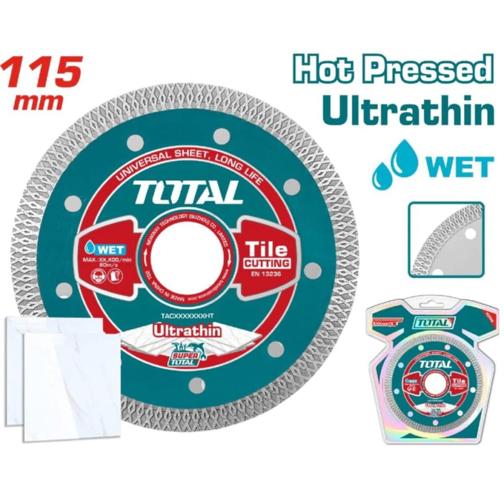 DISCO DIAMANTADO CONTINUO ULTRAFINO 4.5″ 115X22.2MM 10MM HUMEDO – TAC2181151HT