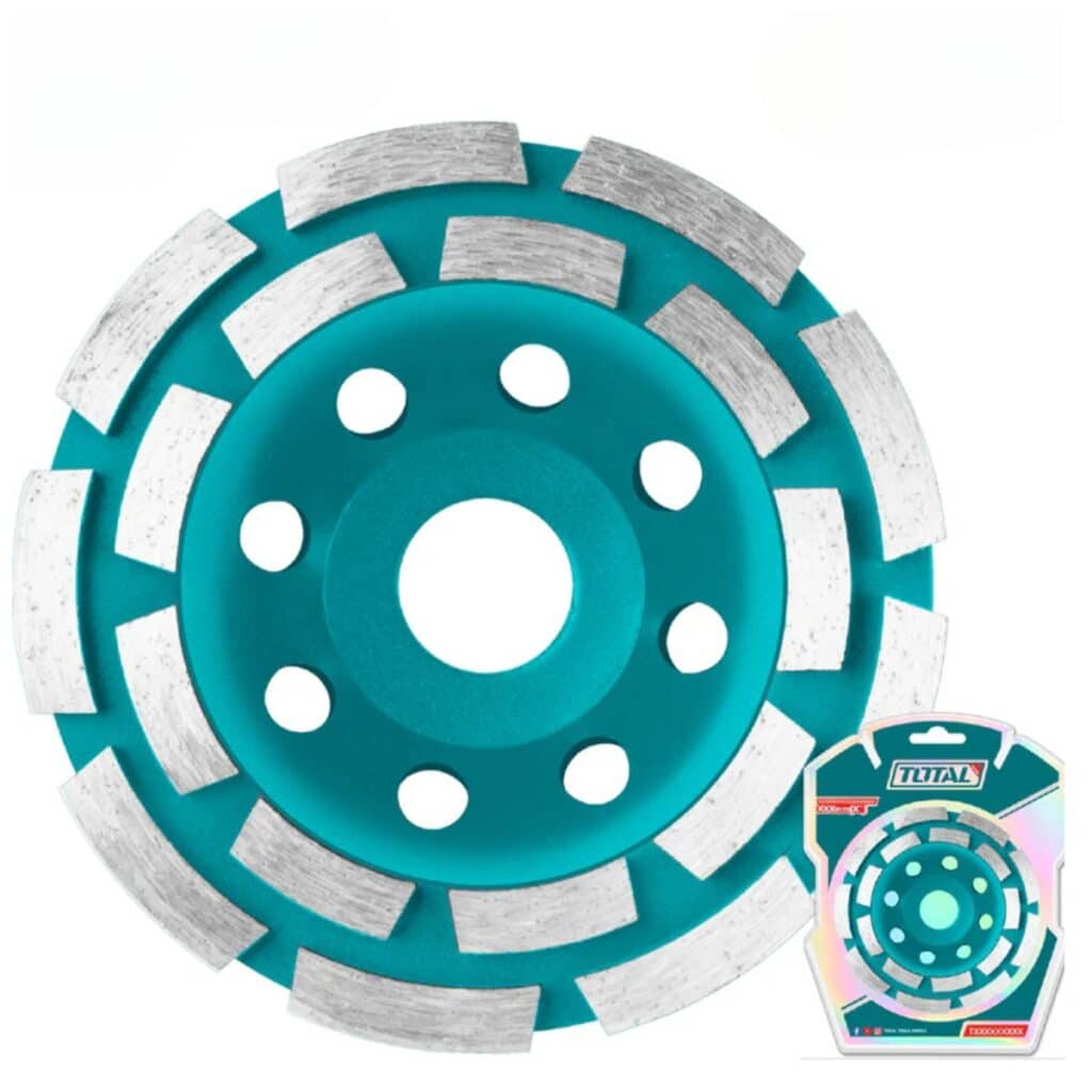 DISCO DIAMANTADO COPA DOBLE FILA DESBASTE 5″  125X22.22MM HUMEDO TAC2421251