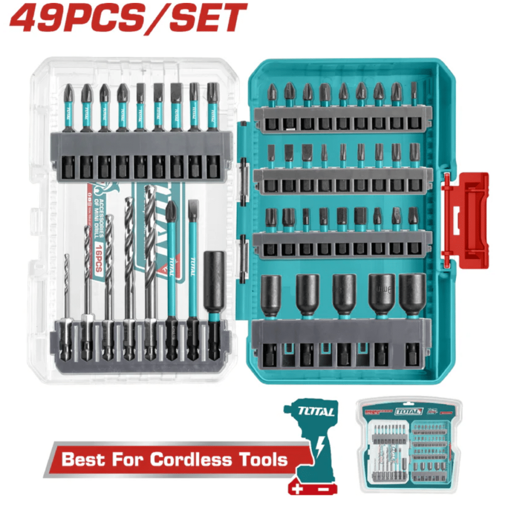 SET PUNTAS DESTORNILADOR DE IMPACTO 49PCS – TACSDL24906