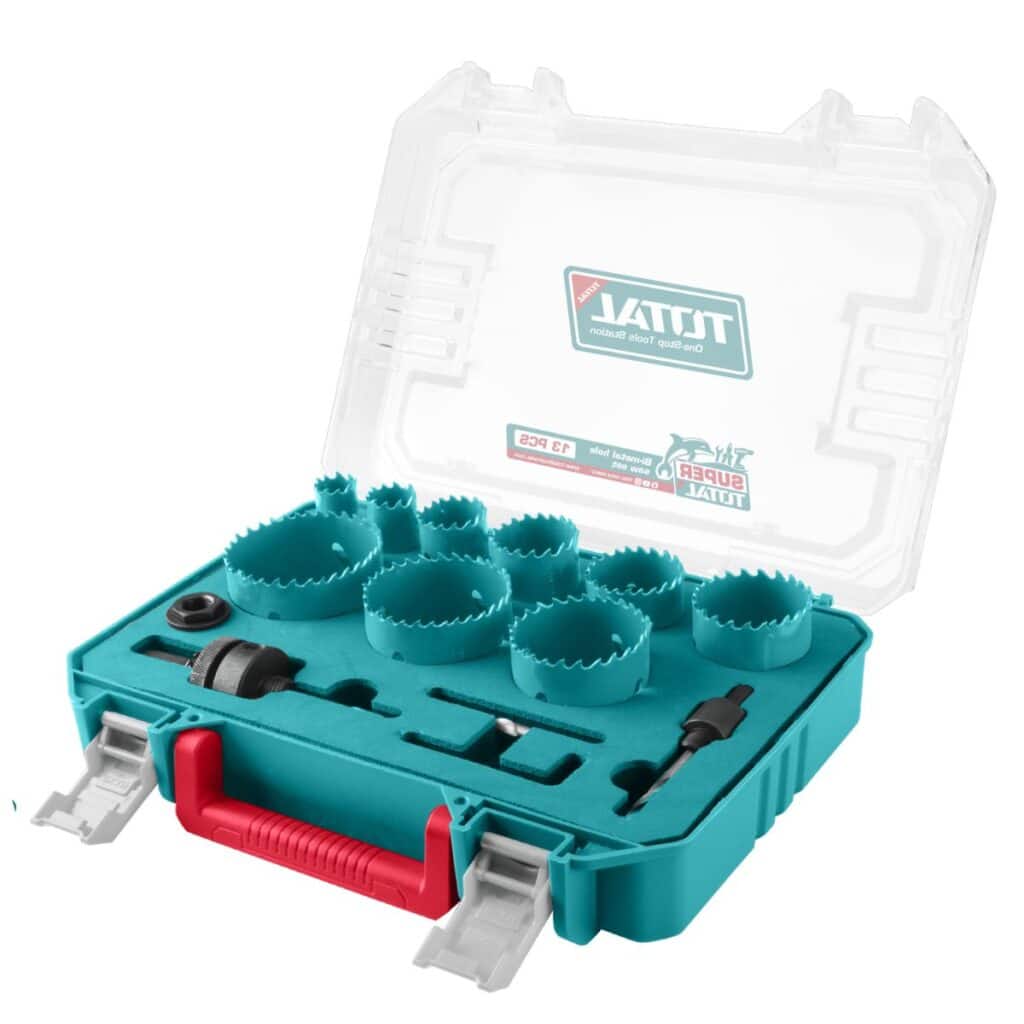 BROCA CILIÍNDRICA  CORONA BI-METAL 13PCS EN MALETIN –  TACSH0132