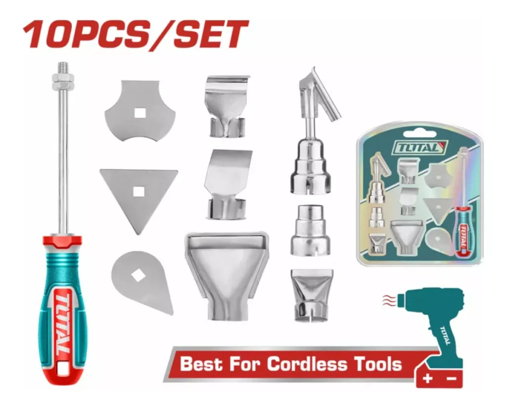 SET DE ACCESORIOS PARA PISTOLA DE CALOR 10PCS – TBA1011