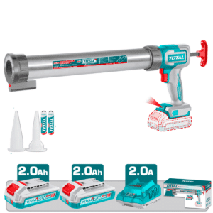 PISTOLA DE CALAFATEO 20V 2800N 15'' V:0.7-5.0MM/S LED 2X2.0AH INDUSTRIAL - TCGLI20031