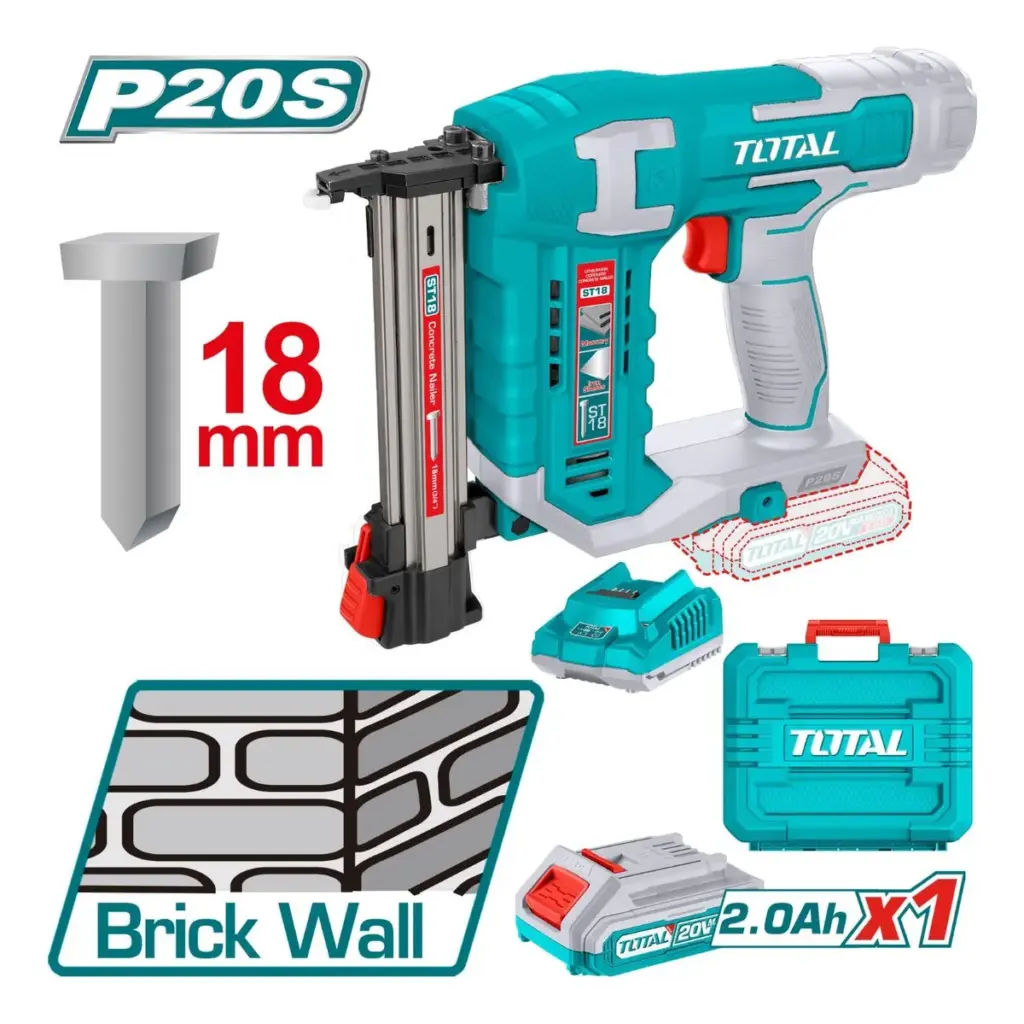 CLAVADORA DE PARED LI-ION 20V 18MM 2.0AH TOTAL- TCSTLI3808