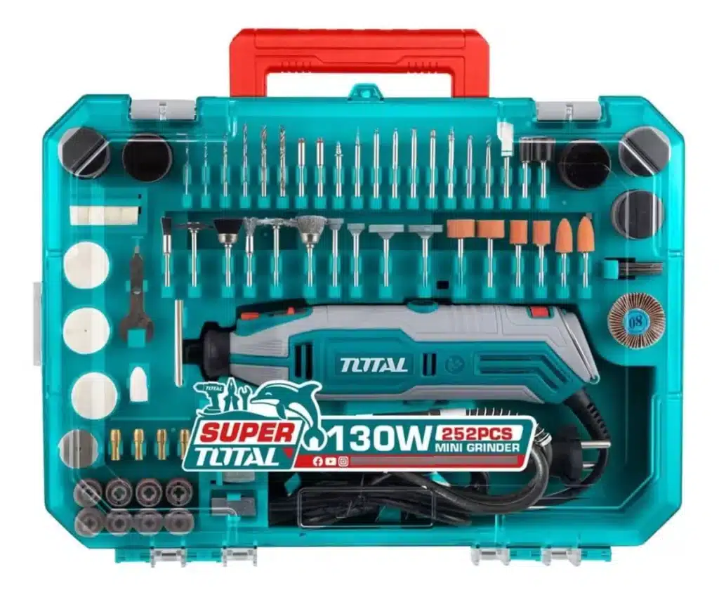 BREMEL O RECTIFICADORA 130W 10000-35000RPM COL:3.2/2.3MM + ACCESORIOS 252PCS EN –  TG5133261