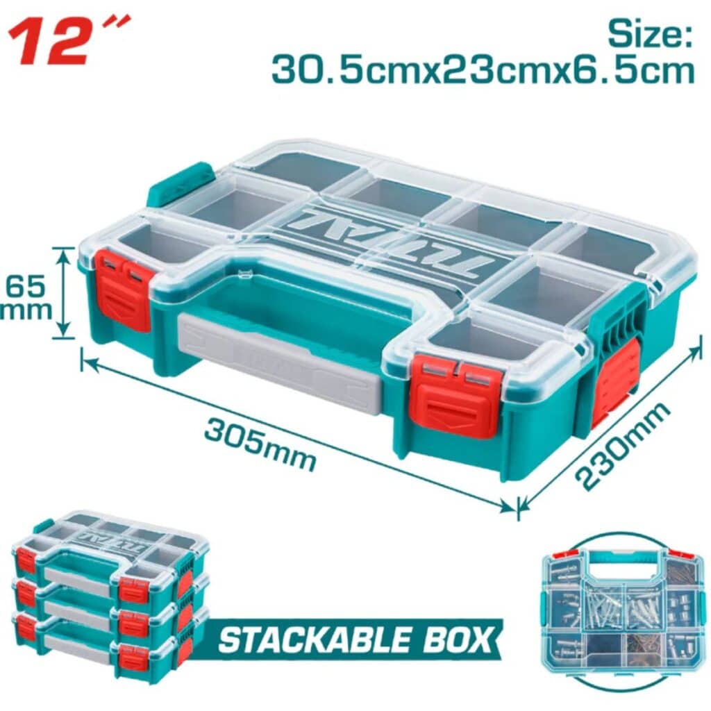 ORGANIZADOR PP 12» APILABLE 305X230X65MM – TPBX1121