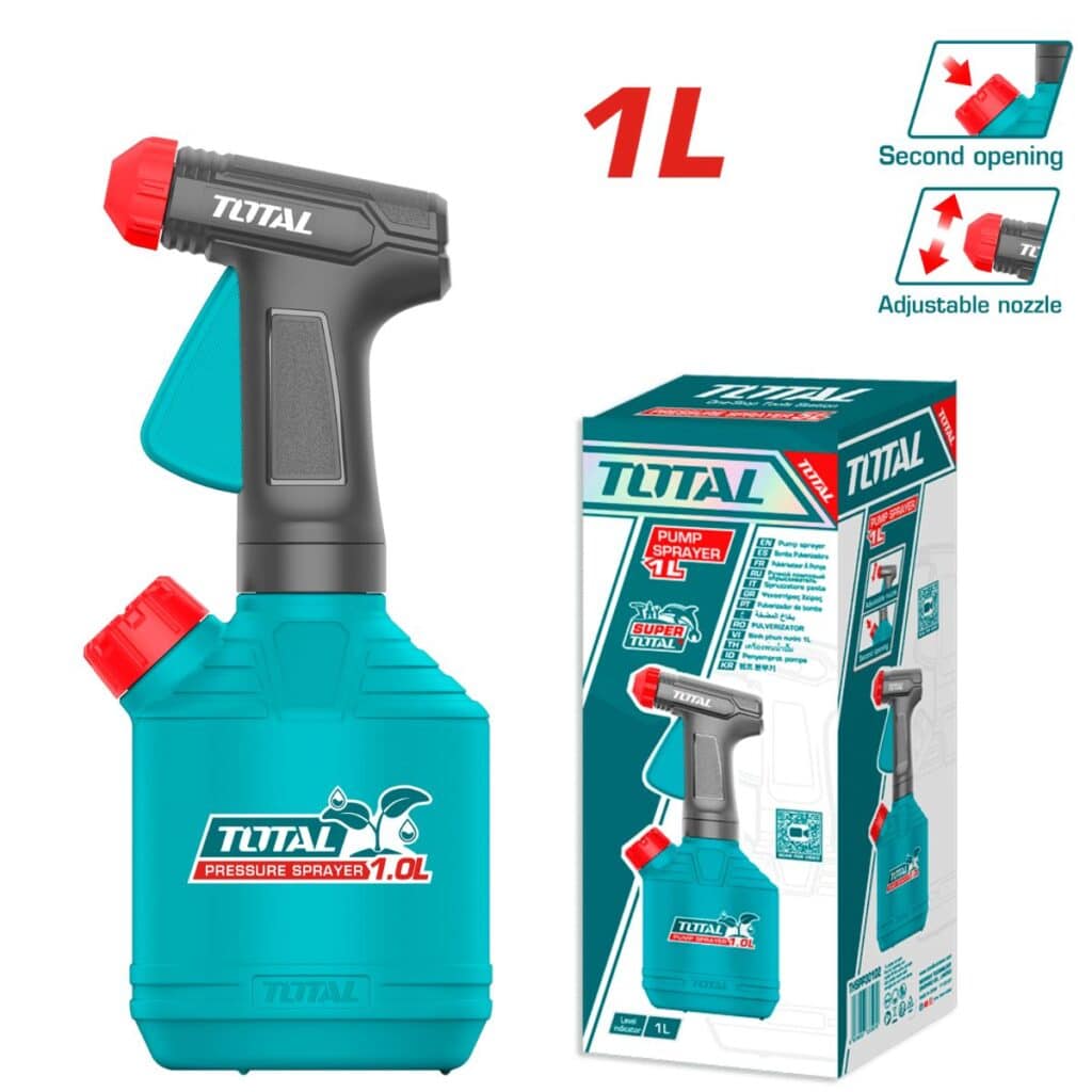 ROCIADOR 1L BOQUILLA AJUSTABLE Y ENTRADA DOBLE. – THSPP30102