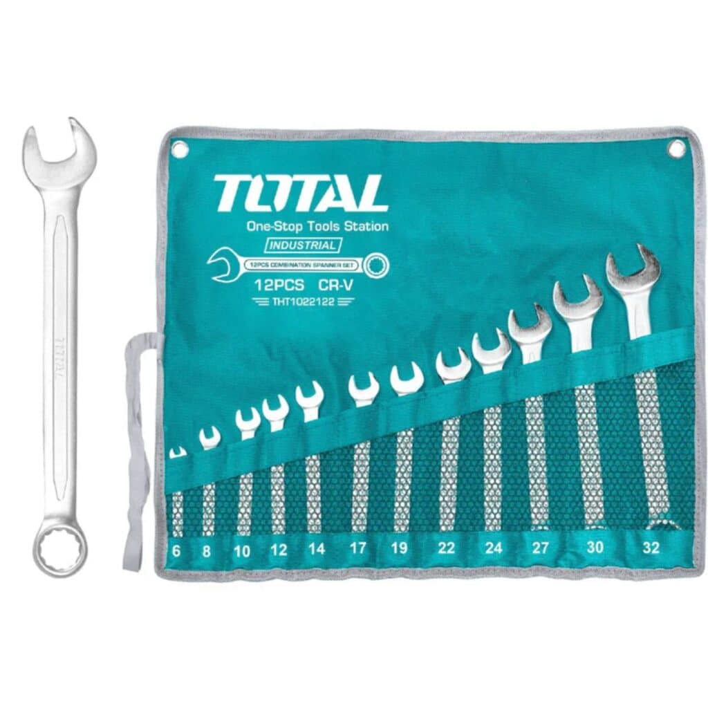SET LLAVES COMBINACION 12PCS CR.V 6-32MM BOLSA DE LONA INDUSTRIAL – THT1022122