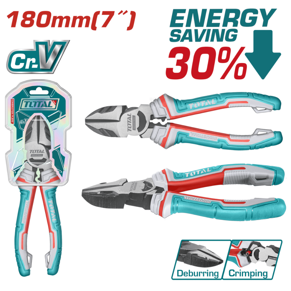 ALICATE CORTE DIAGONAL ALTO APALANCAMINTO 7» 180MM CR-V / TPR MEJ:30 – THT230706S