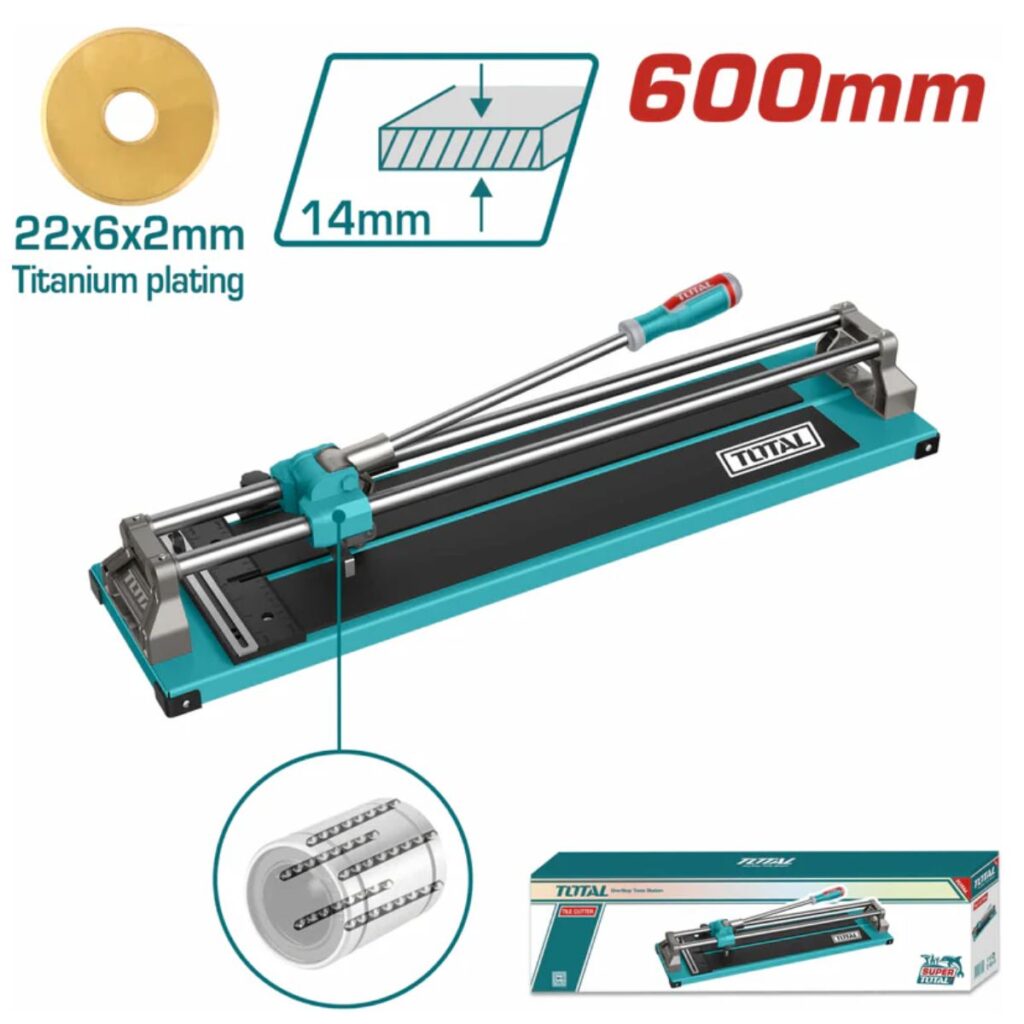 CORTA MAYOLICA 24″ 60CM CORTE 14MM HOJA 22X6X2MM BASE 820X200 ALUMINIO IN – THT576002