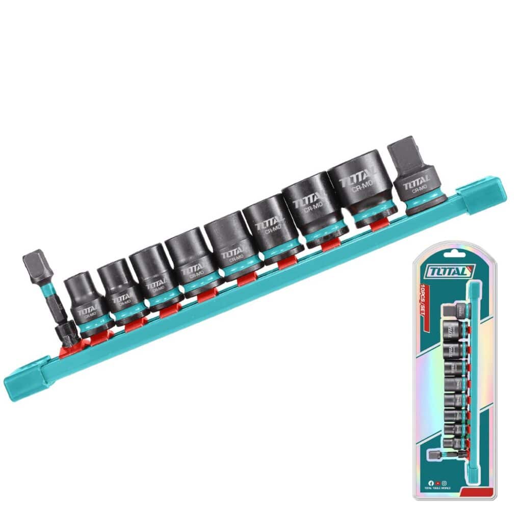 SET DE DADOS DE IMPACTO 10PCS CR-MO 6/PT 3/8PULG BLISTER INDUSTRIAL – THTISD38104