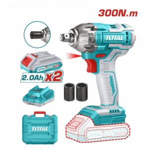 LLAVE DE IMPACTO 300NM BRUSHLESS LI-ION 20V 1/2"  3300BPM 2X2.0AH  MALETIN - TIWLI2038
