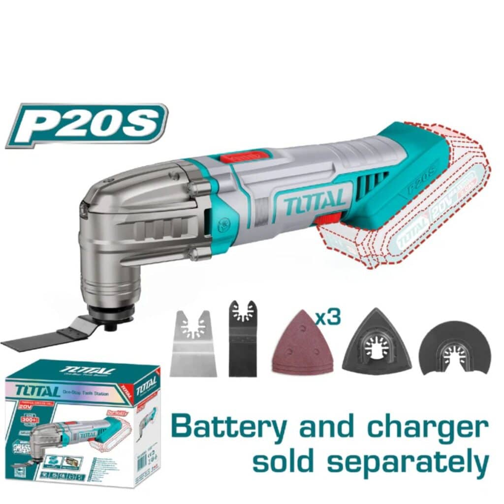 MULTIHERRAMIENTA LI-ION 20V 5000-20000RPM ACC Y MALETIN TOTAL- TMLI2022