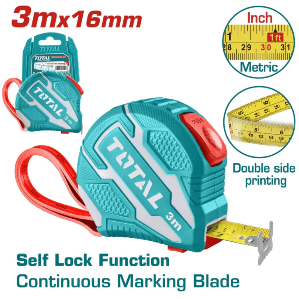 WINCHA CINTA METRICA DE ACERO/ABS DOBLE LADO 3MX16MM – TMT126231