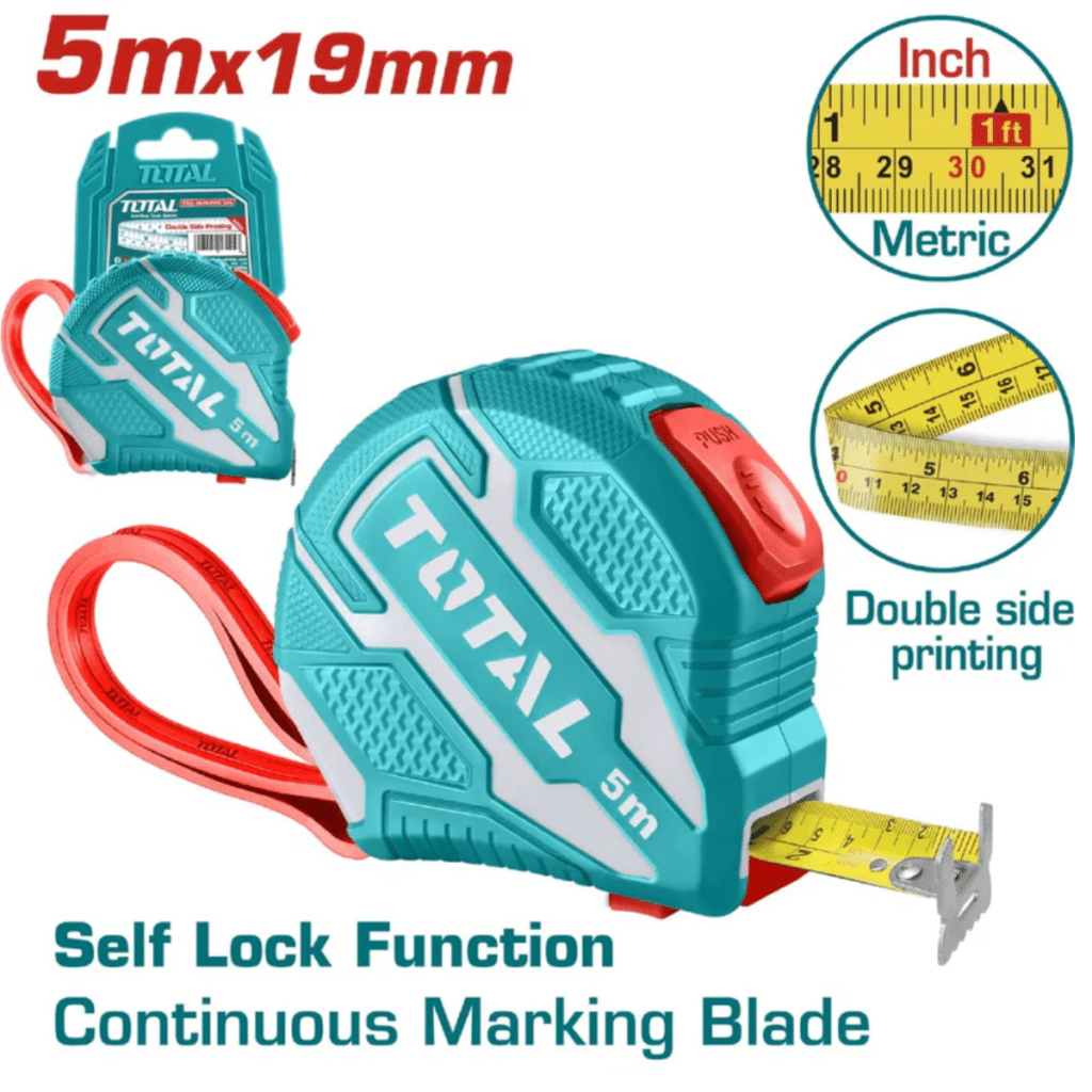 WINCHA CINTA METRICA DE ACERO/ABS DOBLE LADO 5MX19MM – TMT126251