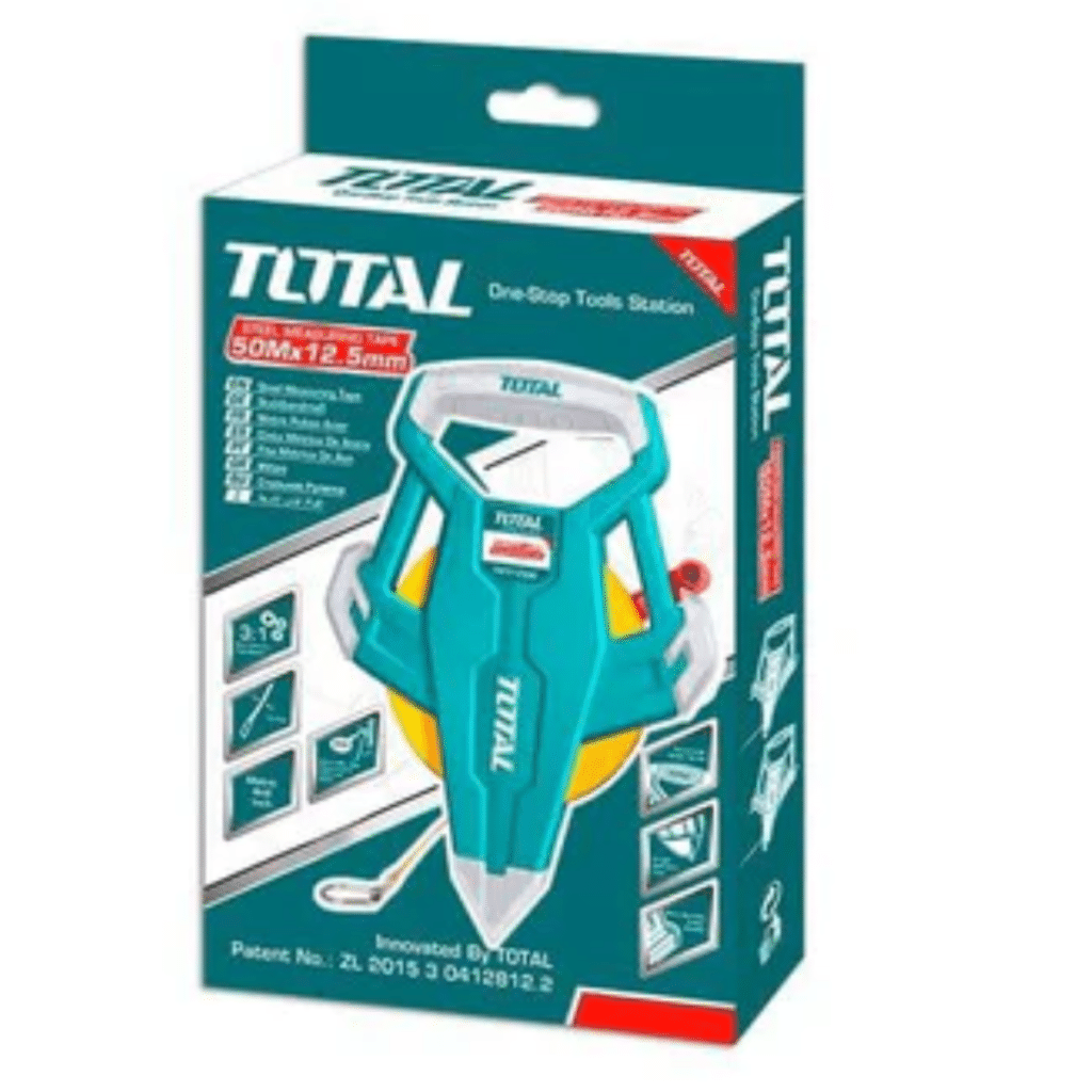 WINCHA CINTA METRICA FIBRA DE VIDRIO 50MX12.5MM ENGRANE 3:1 INDUSTRIAL – TMTF13506