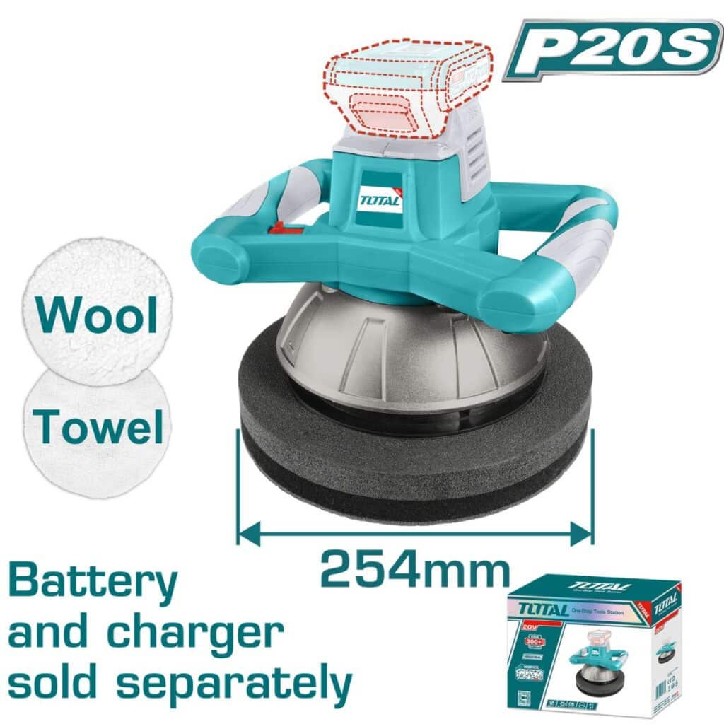 PULIDORA 254MM (10″) 20V 2500RPM INDUSTRIAL TOTAL- TOPLI2001