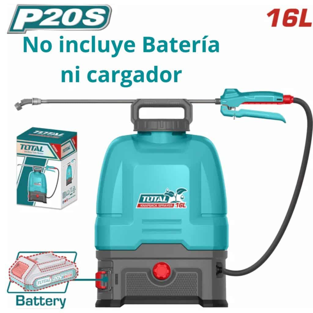 MOCHILA ROCIADORA 20V 16L 5BAR 1.35L/MIN TOTAL – TSPLI2016