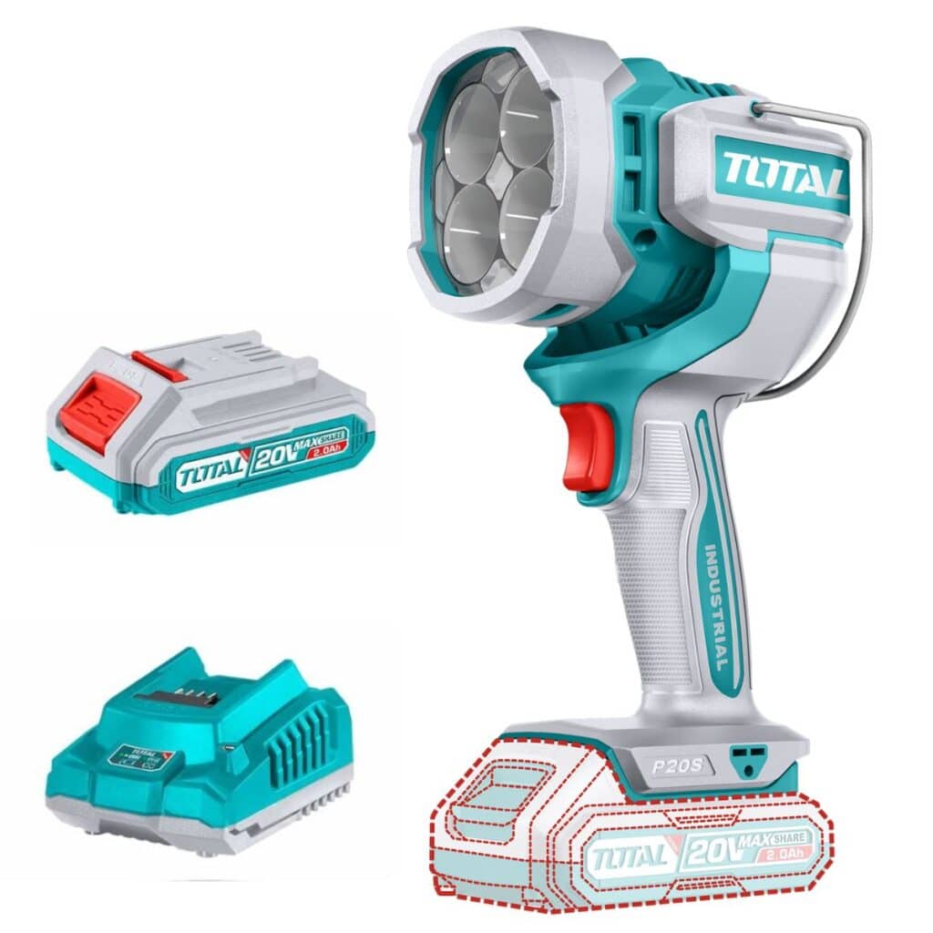 LINTERNA DE TRABAJO 20V 22.5W 2000LM LED 130G 1X2.0AH INDUSTRIAL – TWLI20881